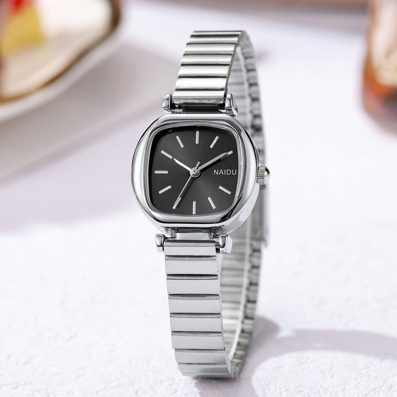Women’s Small Square Steel Quartz Watch | Simple | Fashion | Elegant
