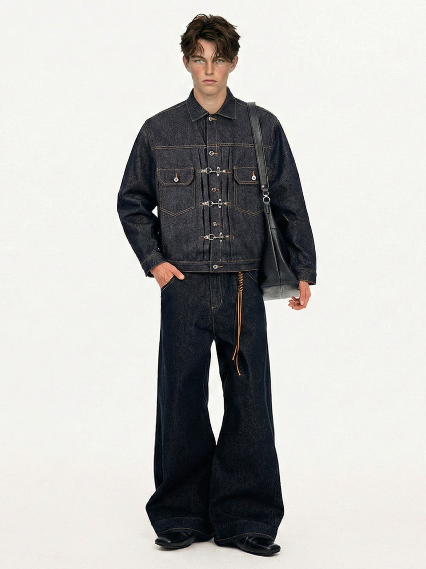 Men’s Utility Denim Jacket Outerwear | Dark Indigo | Casual | Streetwear