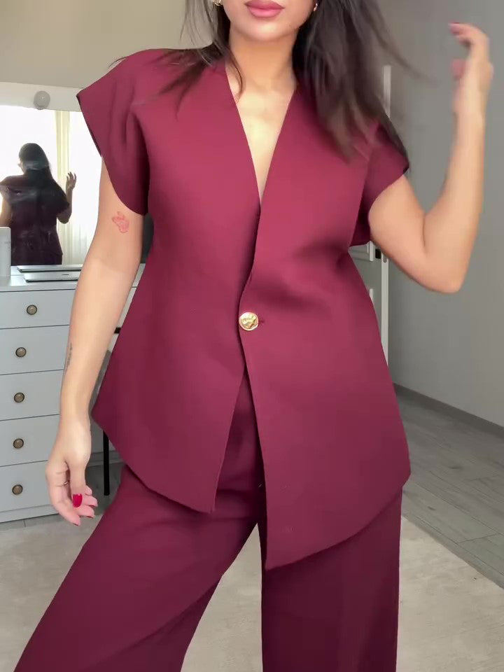 Women’s Set | Burgundy | Elegant | Chic