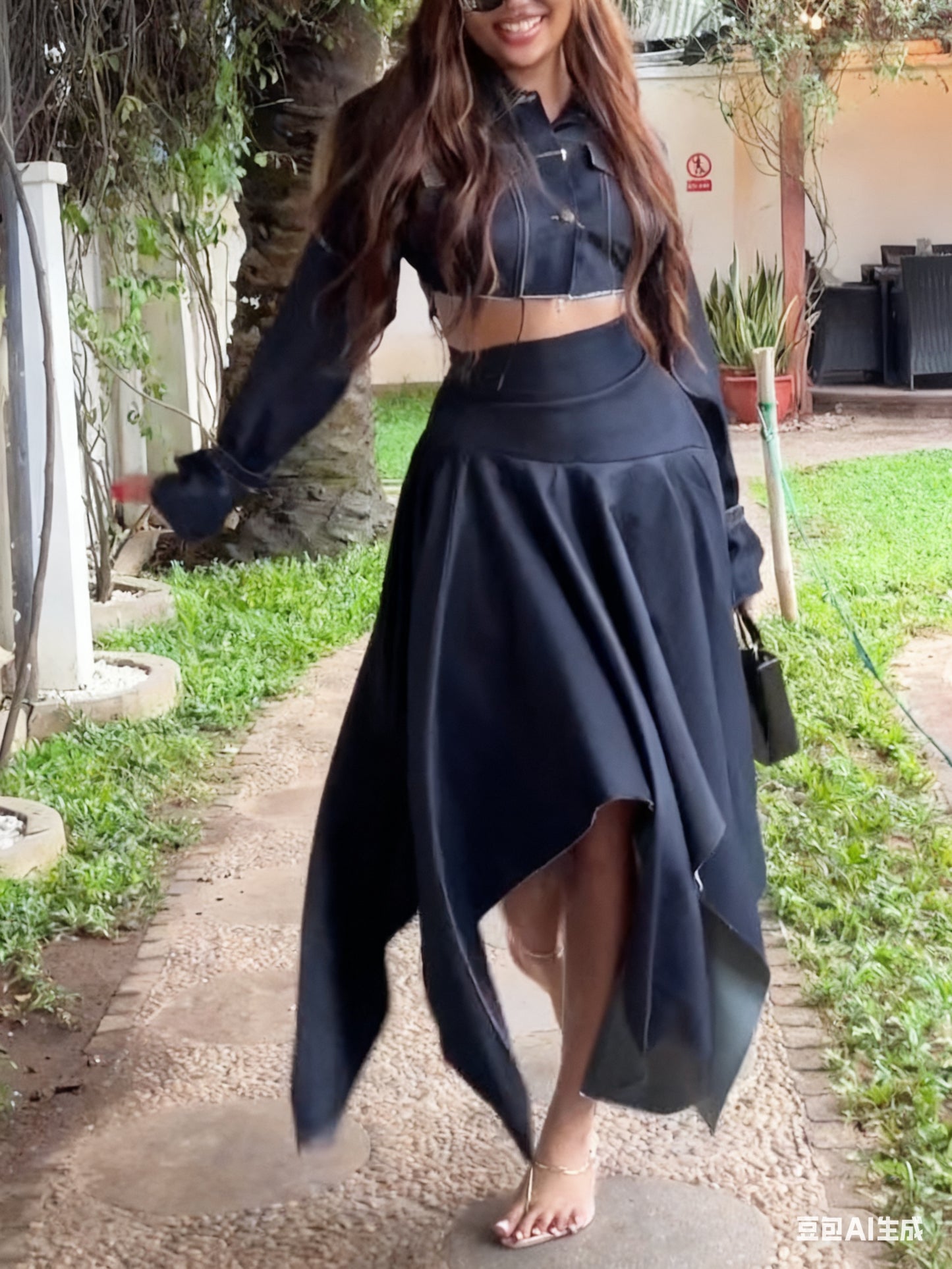 Women’s Cropped Elegant Set | Chic | Fashion