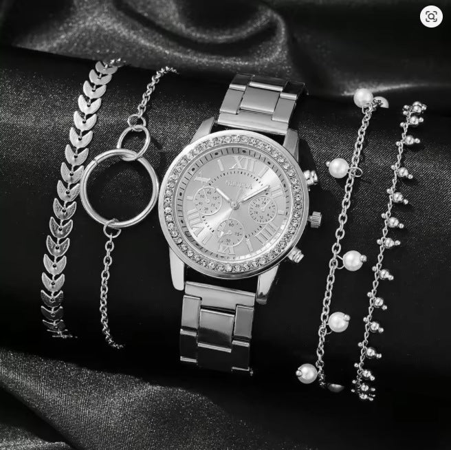 Women’s Quartz Watch Set | Elegant | Fashion | Gift