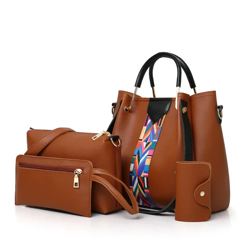 Women’s Tote Bag | Large Capacity | Fashion | Four Piece Set