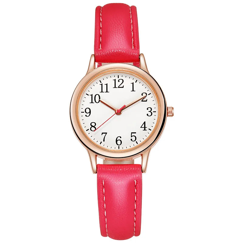 Women’s Retro Small Dial Watch – Thin Leather Strap Classic Wristwatch