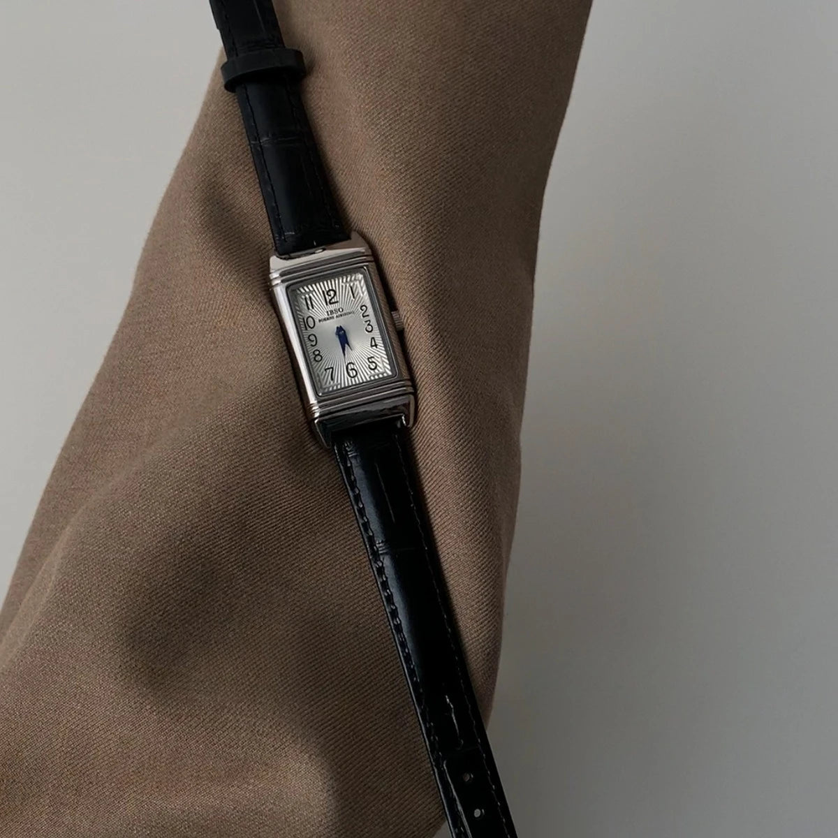 Women’s Square Digital Quartz Watch | Retro | Leather Strap | Niche