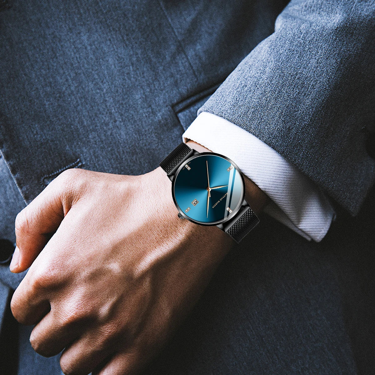 Men’s Luxury Watch – Stainless Steel Business & Casual Wristwatch SBB