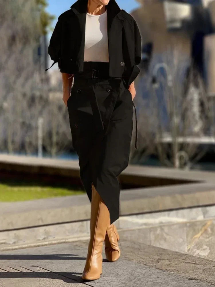 Women’s Fashion Two-Piece Elegant Set | Office Lady Streetwear Casual Suit