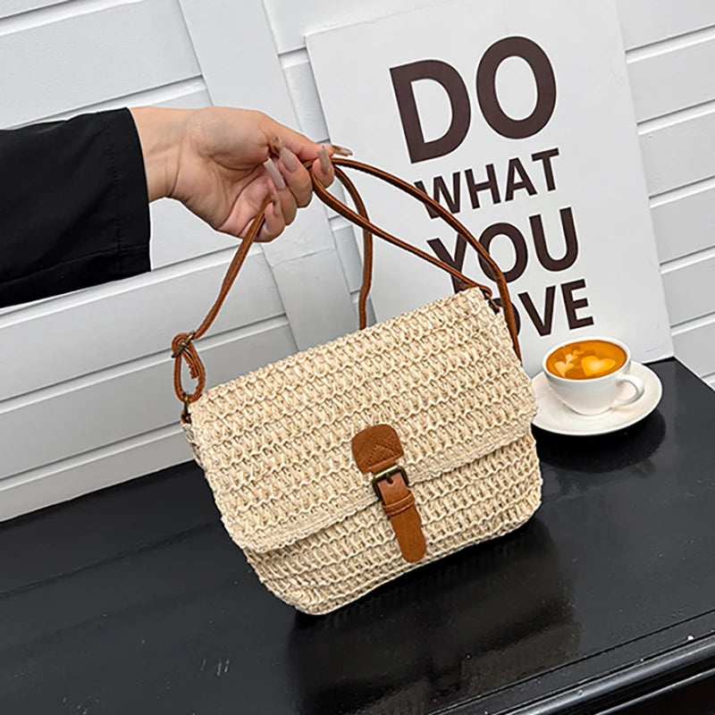 Women’s Crossbody Bag | Straw Woven | Vacation | Casual Shoulder