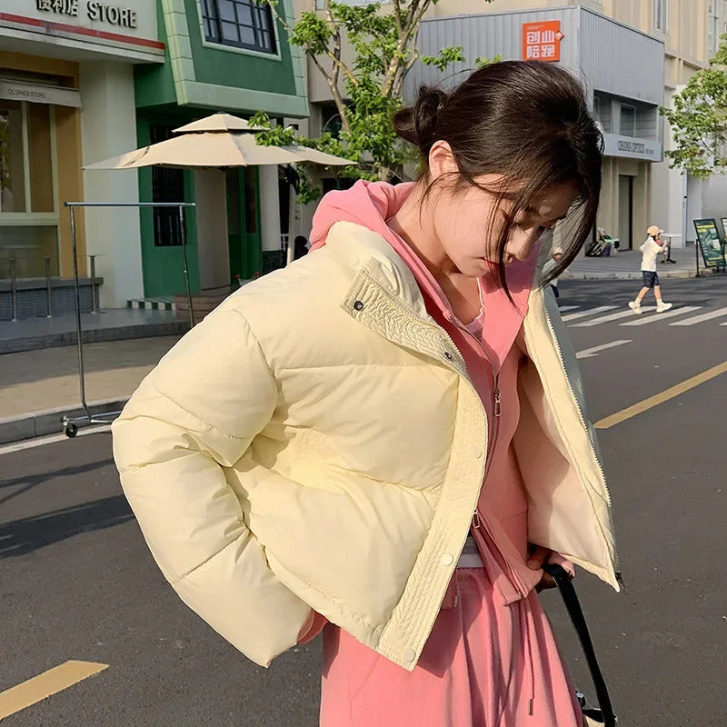 Women’s Cropped Puffer Jacket Outerwear | Winter | Street | Chic