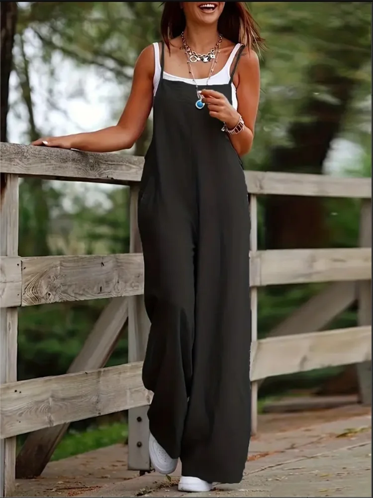 Women’s Vest Style Jumpsuit | Casual | Summer | Loose Fit