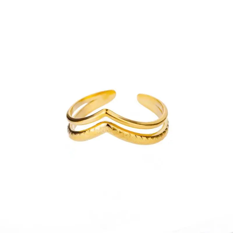 Women’s Jewelry White Opal Ring | Elegant | Gold Tone | Wedding