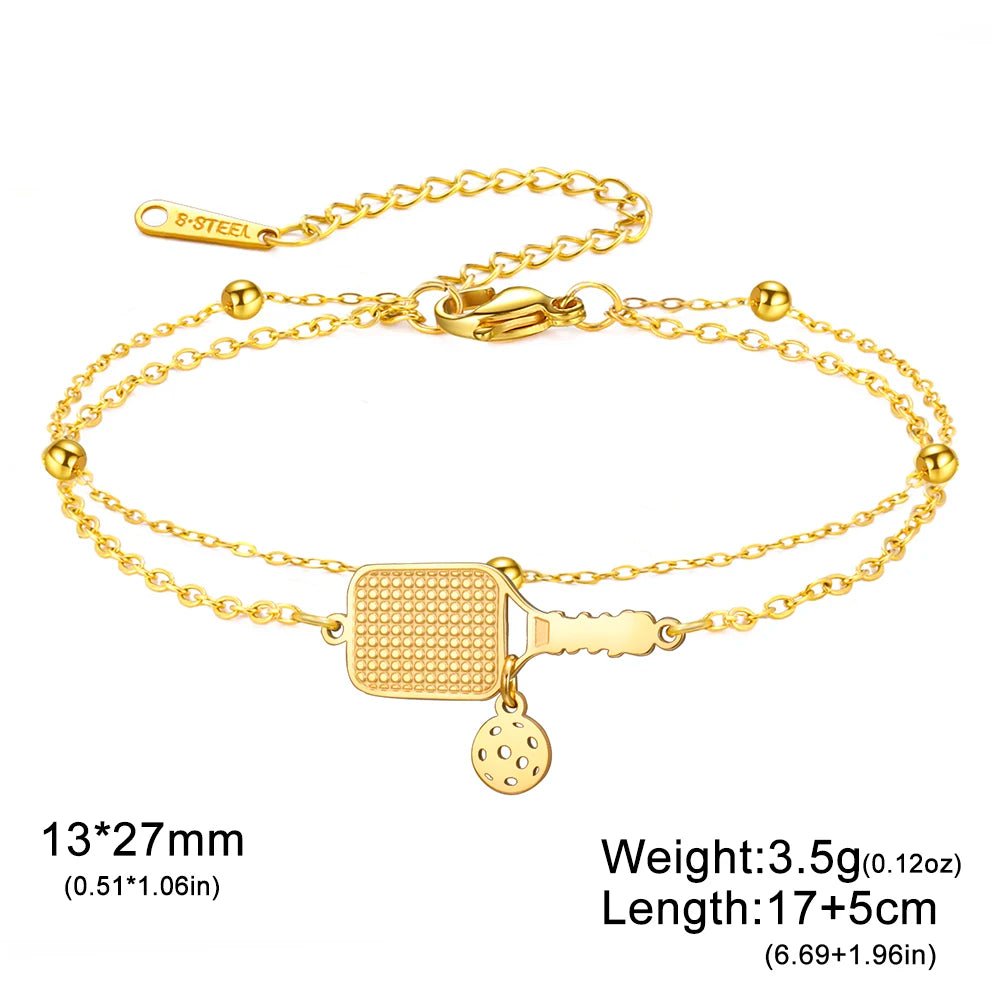 Women’s Trendy Charm Bracelet – Stainless Steel Fashion Jewelry Gift