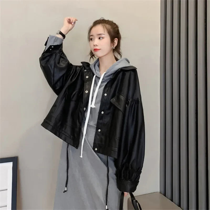 Women’s Faux Leather Outerwear | Casual | Streetwear Jacket