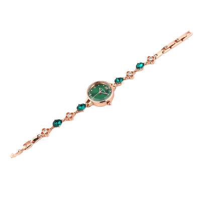 Women’s Green Dial Quartz Watch | Elegant | Minimal | Gift
