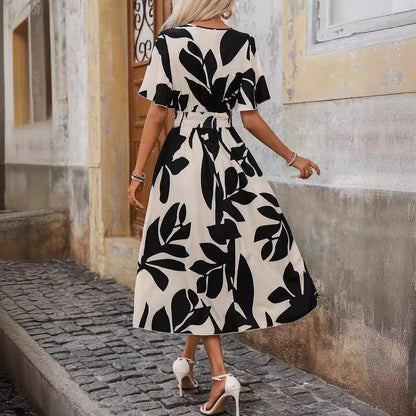 Women’s Cross Neck Midi-Maxi Dress | Summer | Elegant | Party