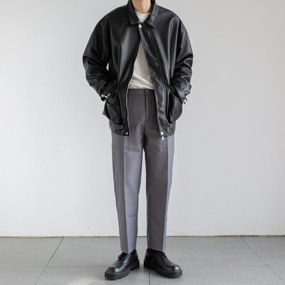 Men’s Leather Jacket Outerwear | Black | Chic | Trendy