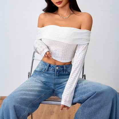 Women’s Off Shoulder Crop Top | Casual | Chic | Streetwear