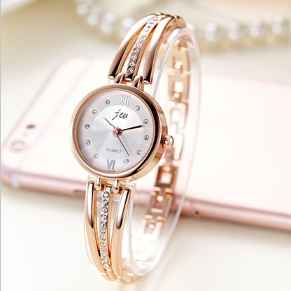 Women’s Rhinestone Round Quartz Watch | Steel Band | Fashion | Elegant