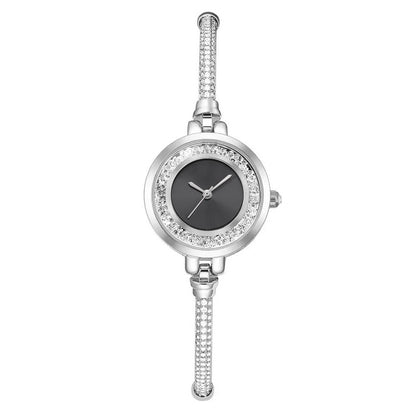 Women’s Thin Strap Quartz Watch | Rhinestone | Elegant | Adjustable