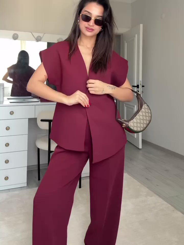 Women’s Set | Burgundy | Elegant | Chic
