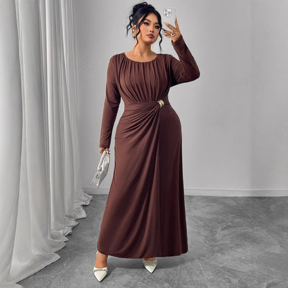 Women’s Coffee Color Maxi Dress | Fashion | Elegant | Casual