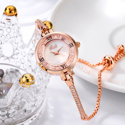 Women’s Diamond Look Quartz Watch | Elegant | Round Dial | Minimal