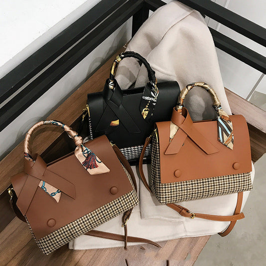 Women’s Crossbody Bag | Grid Pattern | Fashion | Casual