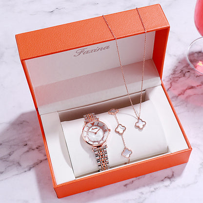 Women’s Ferris Wheel Dial Quartz Watch Set | Fashion | Gift