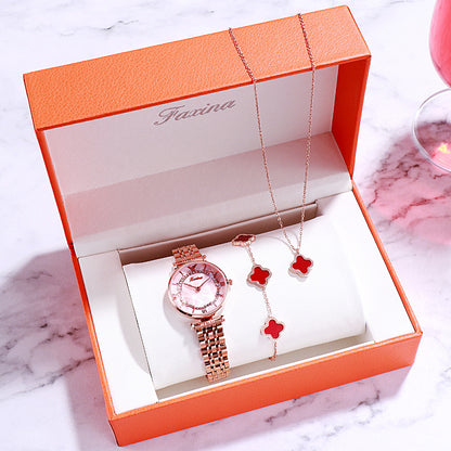 Women’s Ferris Wheel Dial Quartz Watch Set | Fashion | Gift