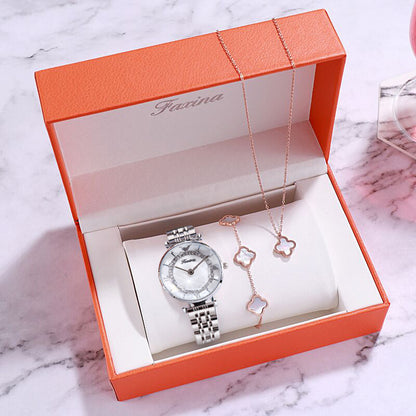 Women’s Ferris Wheel Dial Quartz Watch Set | Fashion | Gift