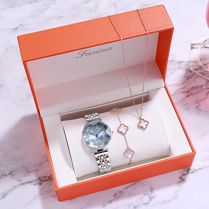 Women’s Ferris Wheel Dial Quartz Watch Set | Fashion | Gift