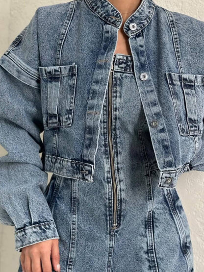 Women’s Two Piece Set | Denim | Bandeau | Casual