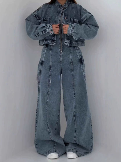Women’s Two Piece Set | Denim | Bandeau | Casual