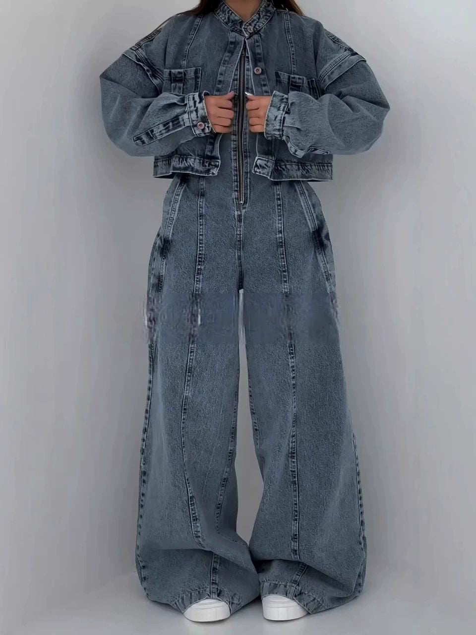 Women’s Two Piece Set | Denim | Bandeau | Casual