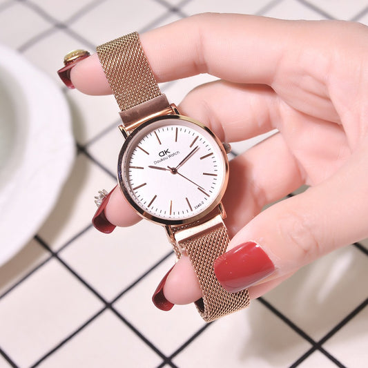 Women’s Waterproof Strap Quartz Watch | Minimal | Everyday | Casual
