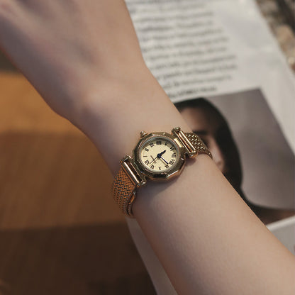 Women’s Octagonal Steel Quartz Watch | Retro | Vintage | Elegant