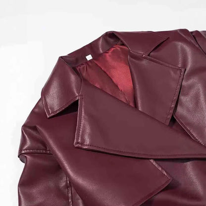 Women’s Leather Coat Outerwear | Chic | Stylish | Casual