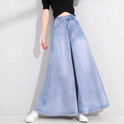 Women’s Wide Leg Denim Skirt | Casual | Streetwear | Chic Bottom