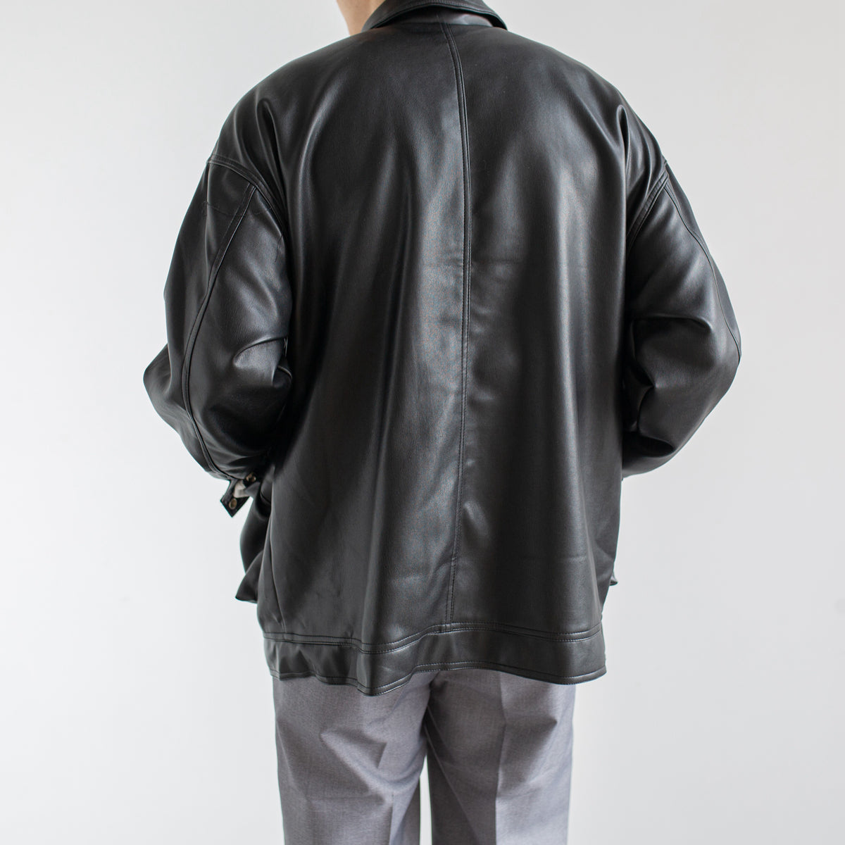 Men’s Leather Jacket Outerwear | Black | Chic | Trendy