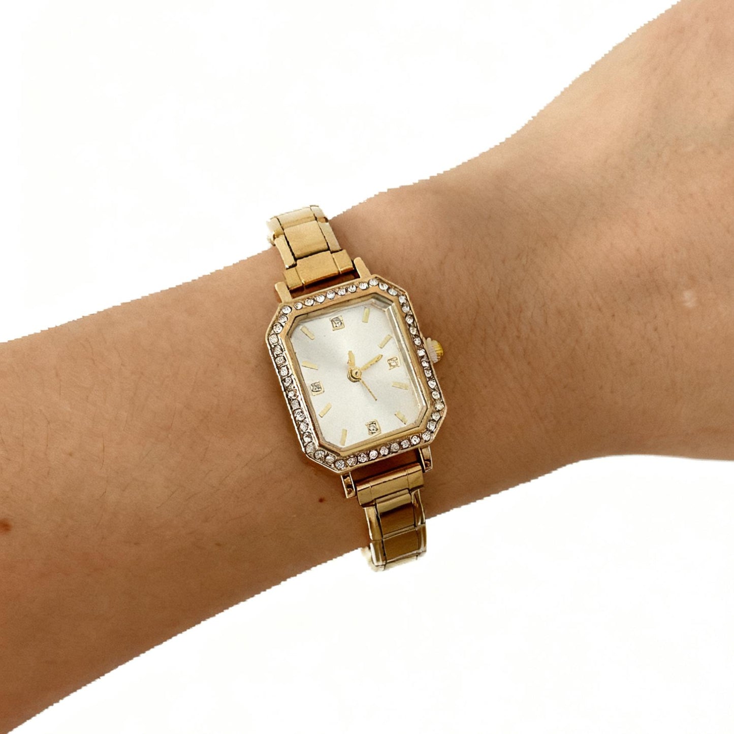 Women’s Square Diamond Look Quartz Watch | Stylish | Elegant | Customizable