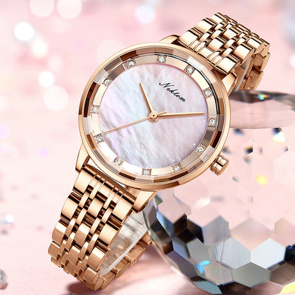 Women’s Rhinestone Quartz Watch | Simple | Elegant | Fashion