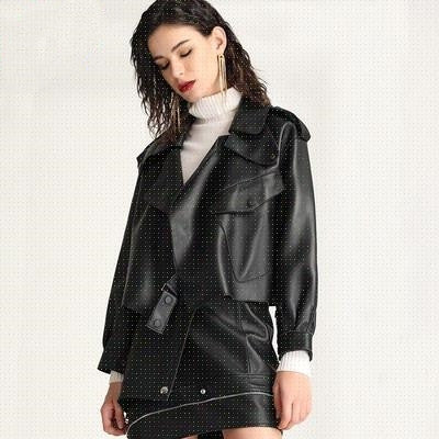 Women’s Leather Jacket Outerwear | Oversized | Retro | Casual