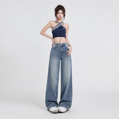 Women’s High Waist Baggy Wide Leg Jeans Bottoms | Casual | Streetwear | Chic
