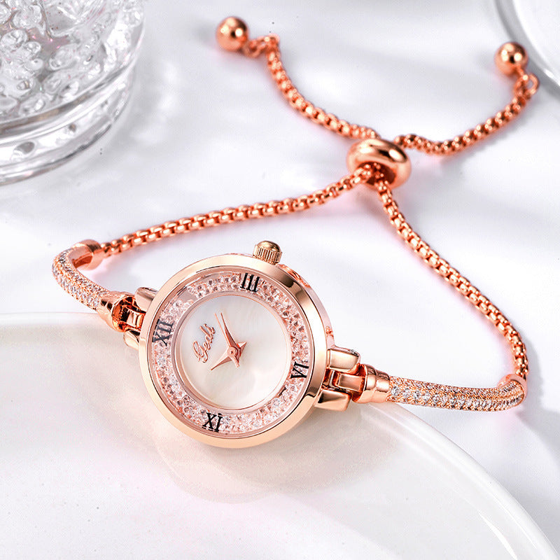 Women’s Diamond Look Quartz Watch | Elegant | Round Dial | Minimal