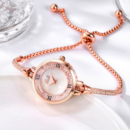 Women’s Diamond Look Quartz Watch | Elegant | Round Dial | Minimal
