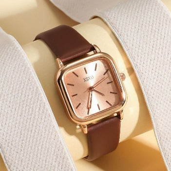 Women’s Square Quartz Watch | Simple | Fashion | Minimal