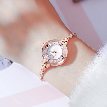 Women’s Diamond Look Quartz Watch | Elegant | Round Dial | Minimal
