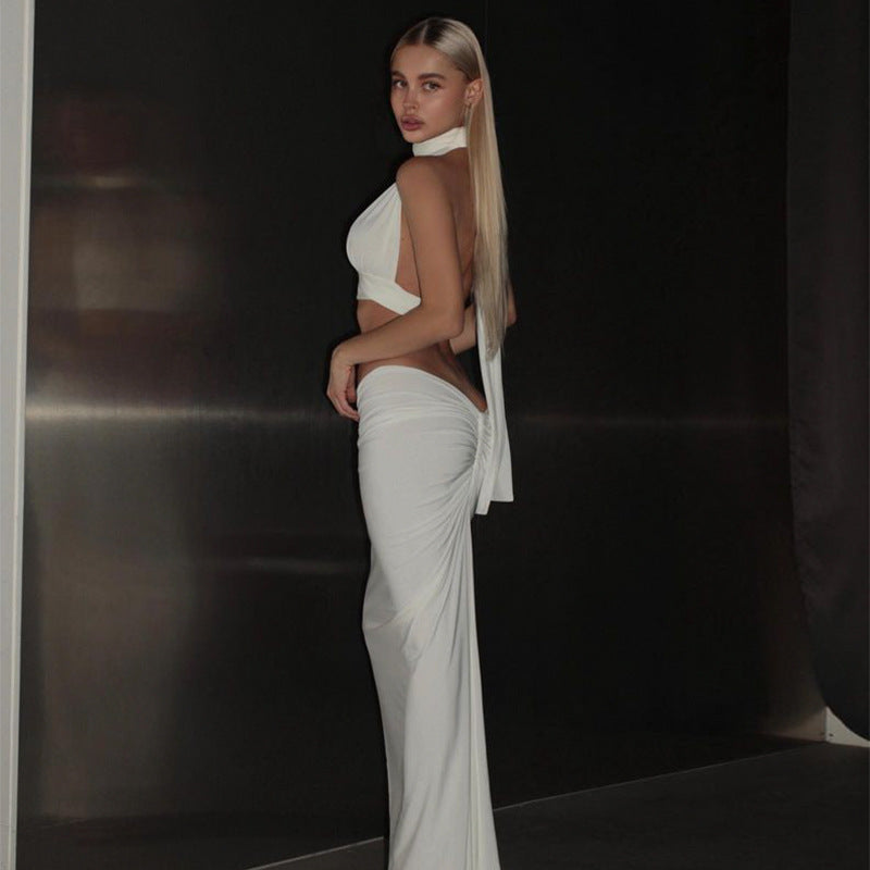 Women’s Halter V Neck Elegant Set | Chic | Party | Summer