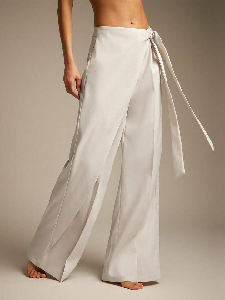 Women’s Wrap Drawstring Pants Bottoms | Casual | Versatile | Chic
