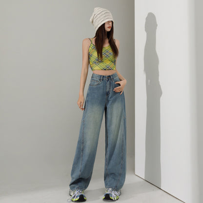 Women’s Wide Leg Jeans Bottoms | Loose Fit | Casual | Streetwear