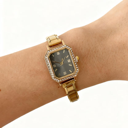 Women’s Square Diamond Look Quartz Watch | Stylish | Elegant | Customizable